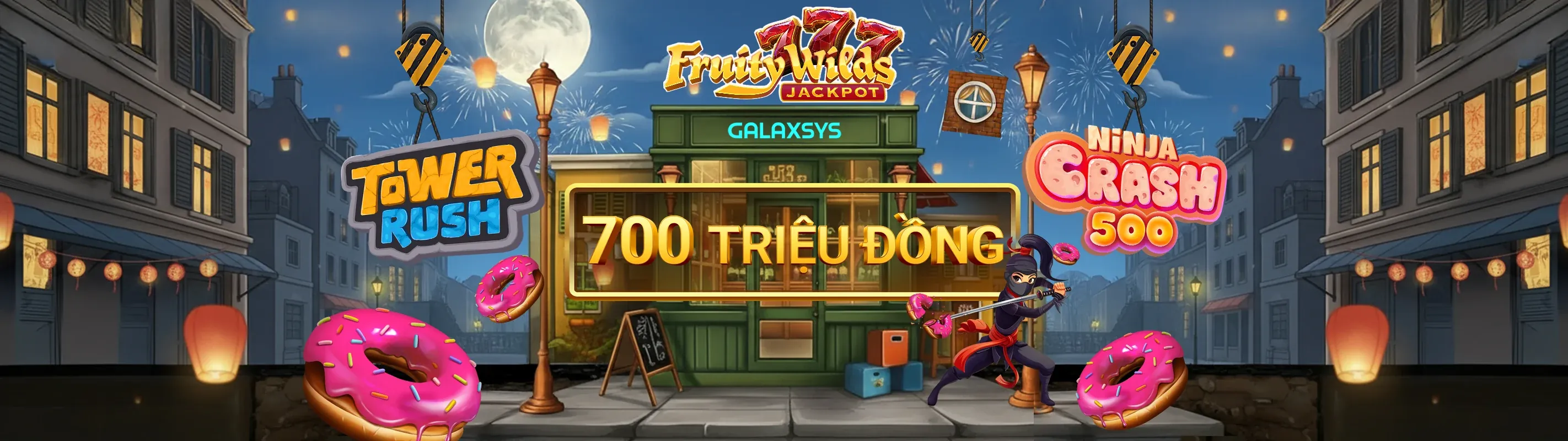 Máy đánh bạc với biểu tượng chiến thắng và tiền vàng tại 1xbetvi link vào